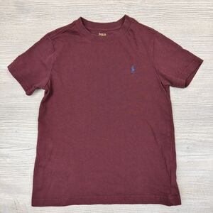 Polo Ralph Lauren Kids Boys Burgundy Pony cotton Jersey Short Sleeve T Shirt 5